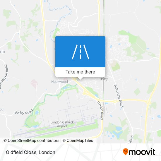 Oldfield Close map