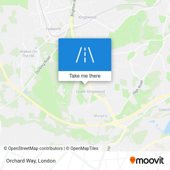 Orchard Way map