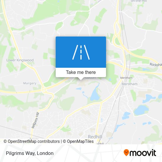 Pilgrims Way map