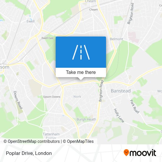 Poplar Drive map