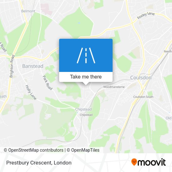 Prestbury Crescent map