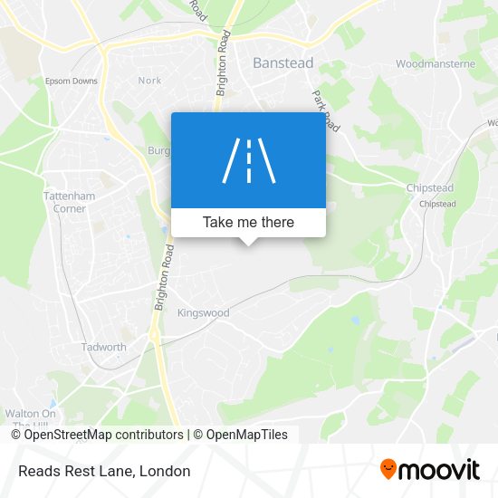 Reads Rest Lane map