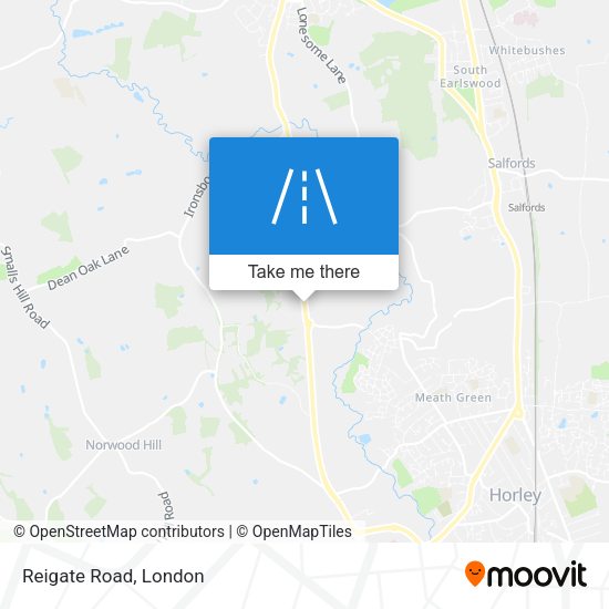 Reigate Road map