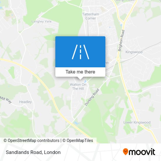 Sandlands Road map