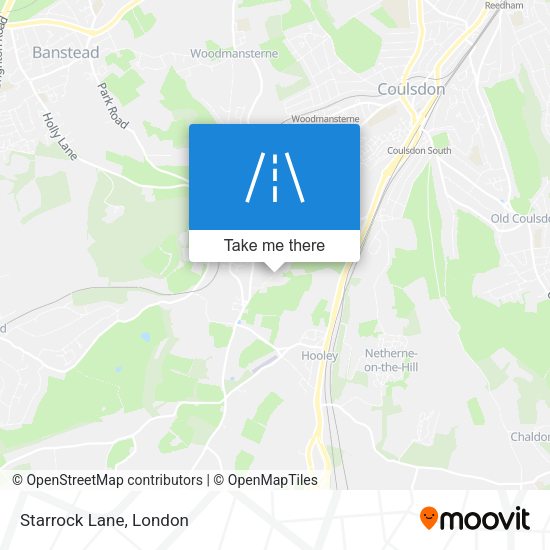 Starrock Lane map