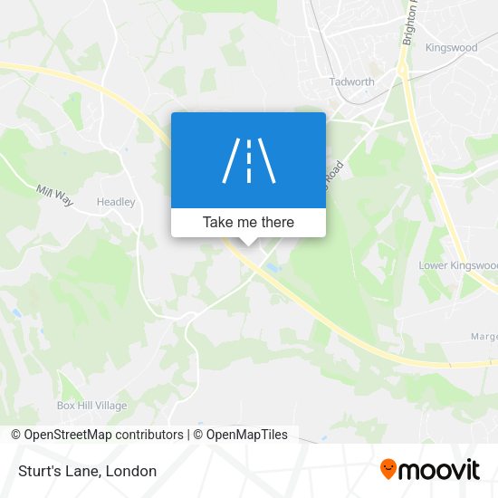 Sturt's Lane map