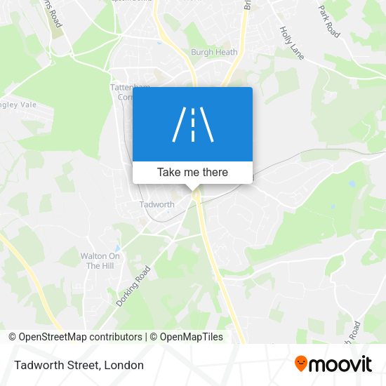 Tadworth Street map