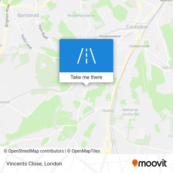 Vincents Close map
