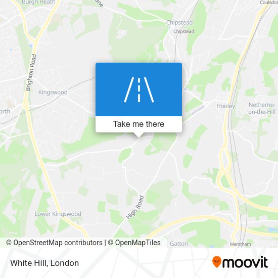 White Hill map