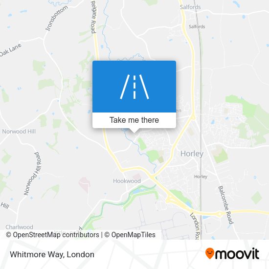Whitmore Way map