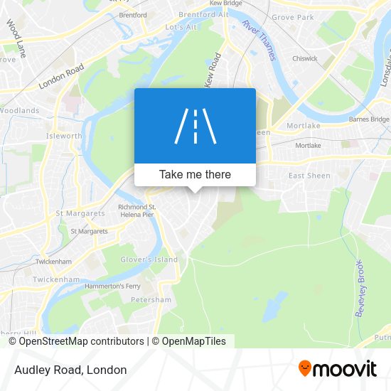 Audley Road map