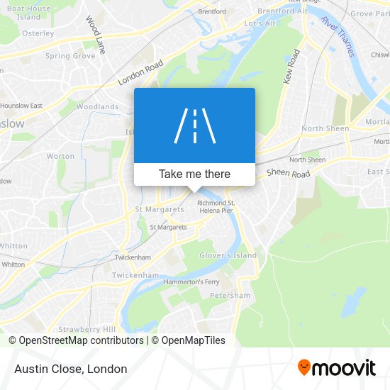 Austin Close map