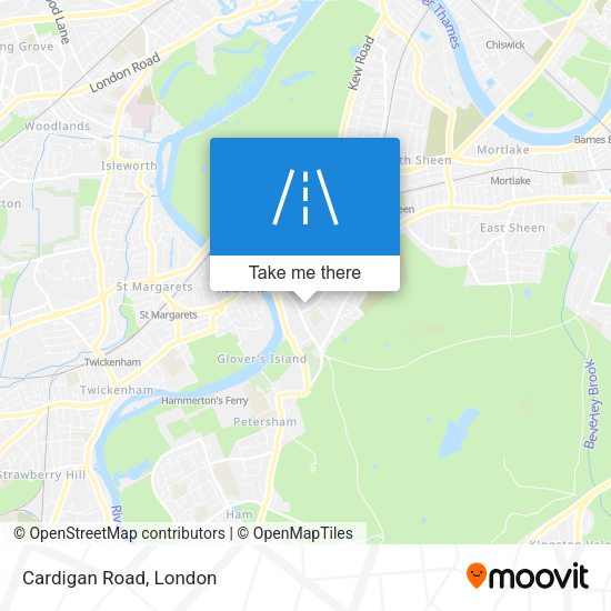 Cardigan Road map