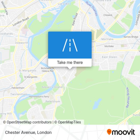 Chester Avenue map