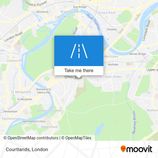 Courtlands map