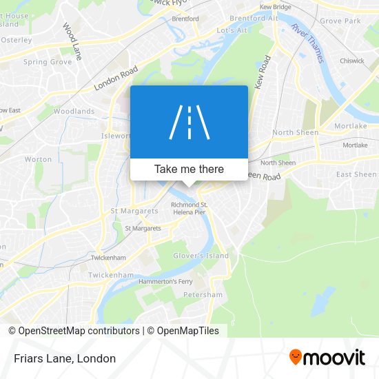 Friars Lane map
