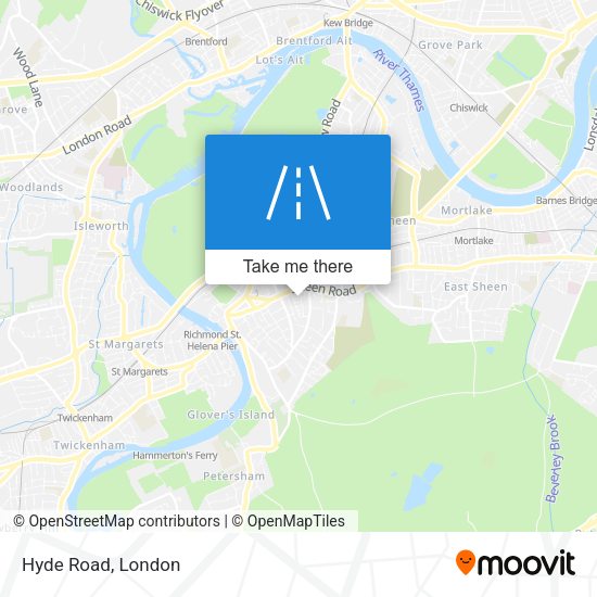 Hyde Road map