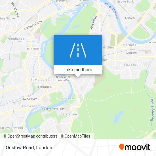 Onslow Road map