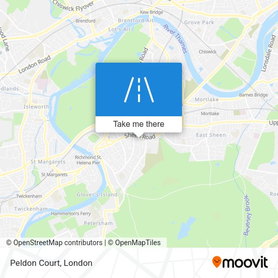 Peldon Court map