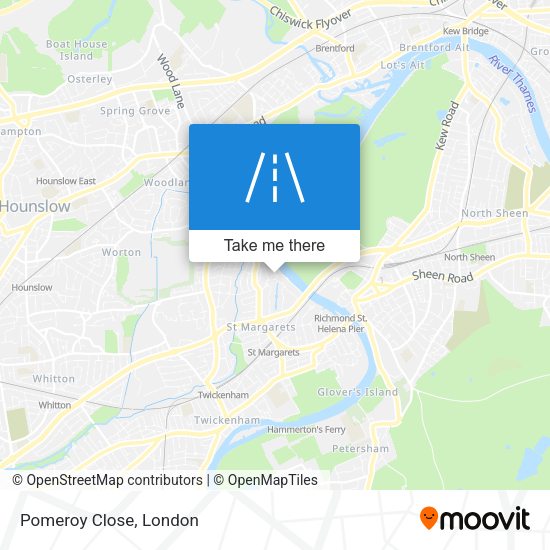 Pomeroy Close map