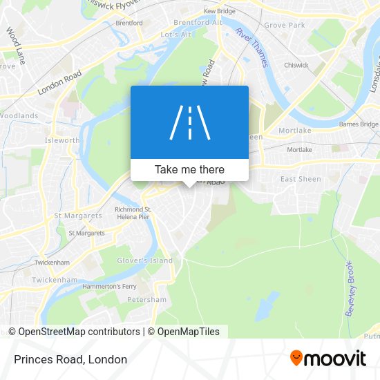 Princes Road map