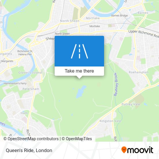 Queen's Ride map