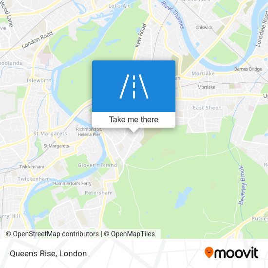 Queens Rise map