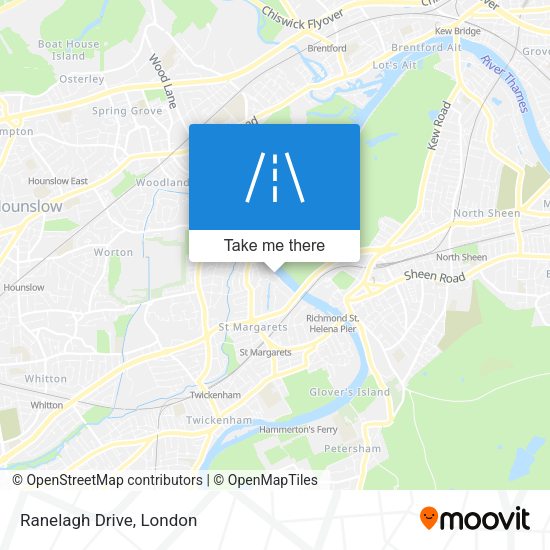 Ranelagh Drive map