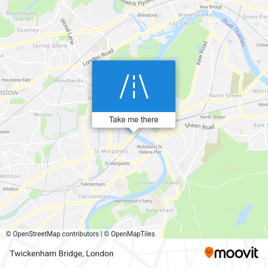 Twickenham Bridge map
