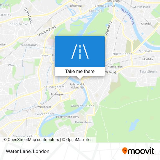 Water Lane map