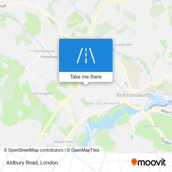 Aldbury Road map
