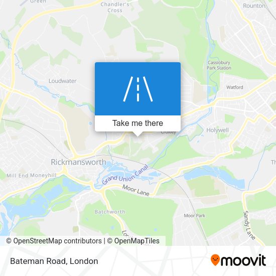 Bateman Road map
