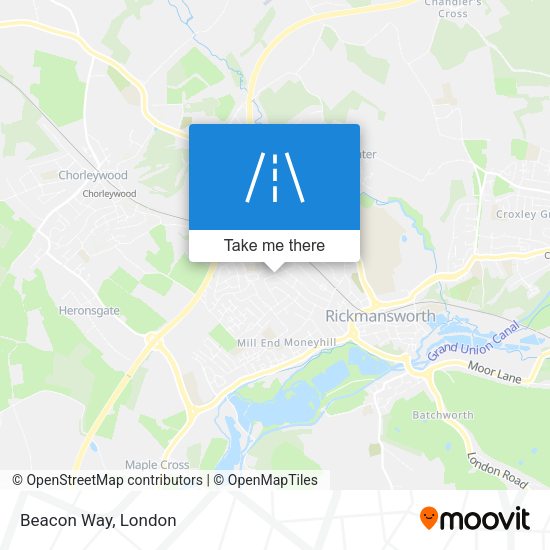 Beacon Way map