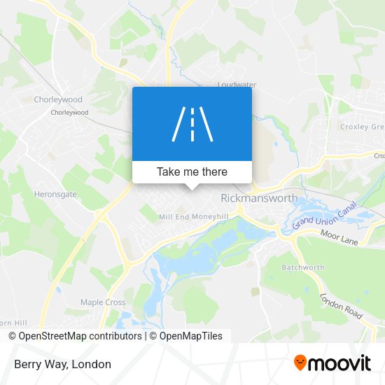 Berry Way map