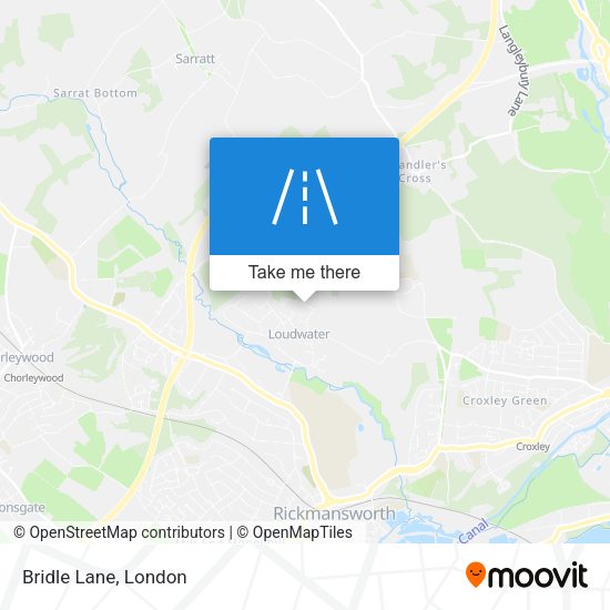 Bridle Lane map