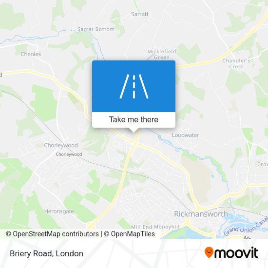 Briery Road map