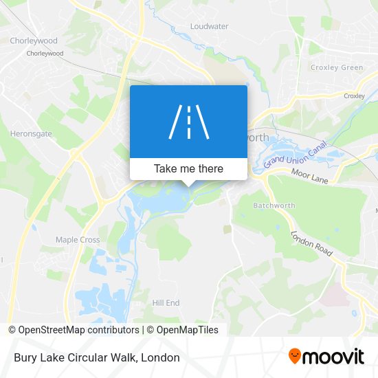 Bury Lake Circular Walk map