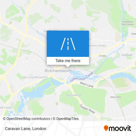 Caravan Lane map
