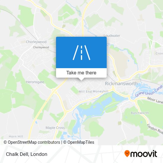 Chalk Dell map
