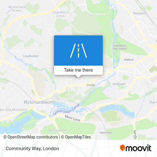 Community Way map