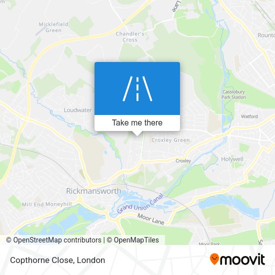 Copthorne Close map