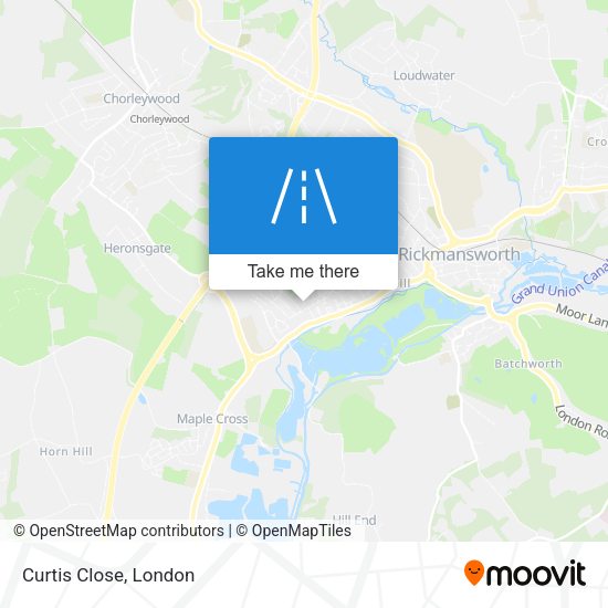 Curtis Close map