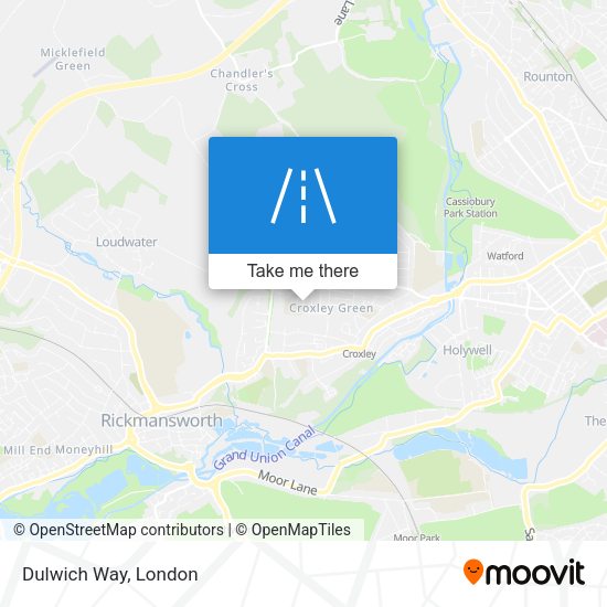 Dulwich Way map