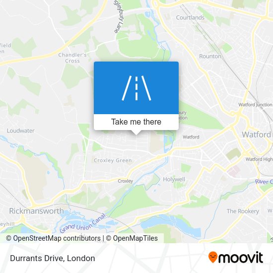 Durrants Drive map