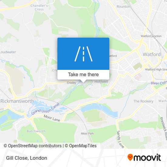 Gill Close map