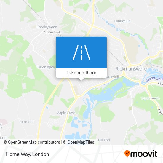 Home Way map