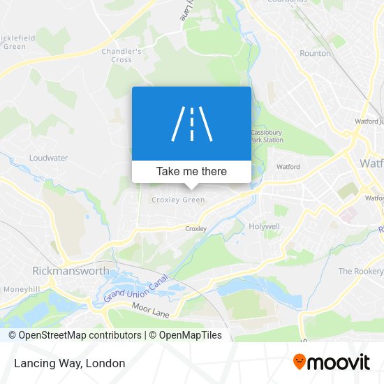 Lancing Way map