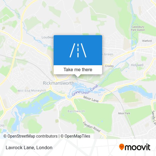 Lavrock Lane map