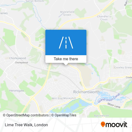 Lime Tree Walk map