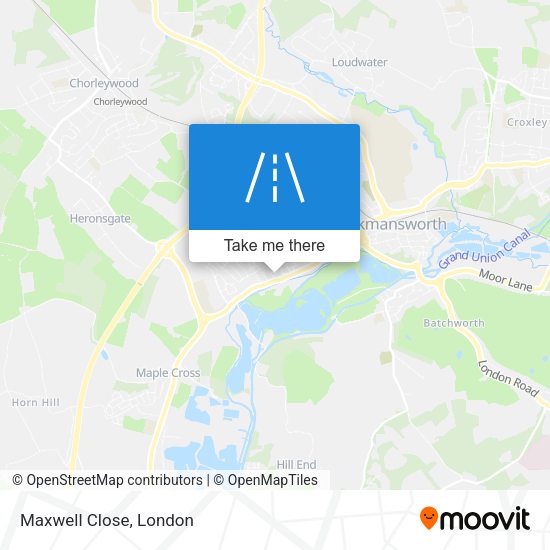 Maxwell Close map